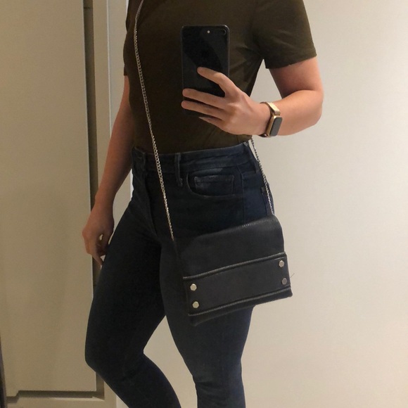 Black Punk Rocker Crossbody - Picture 3 of 4